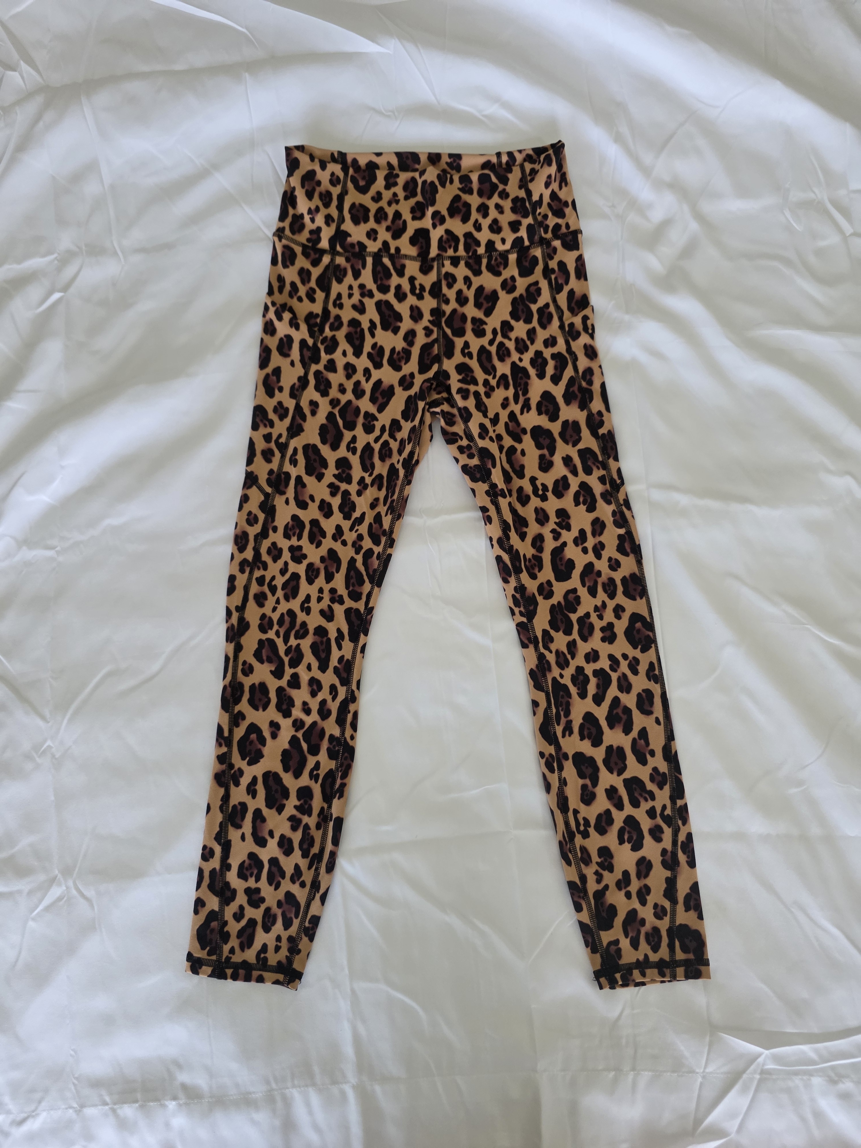 Fabletics- Leopard Print Active Leggings - Brown